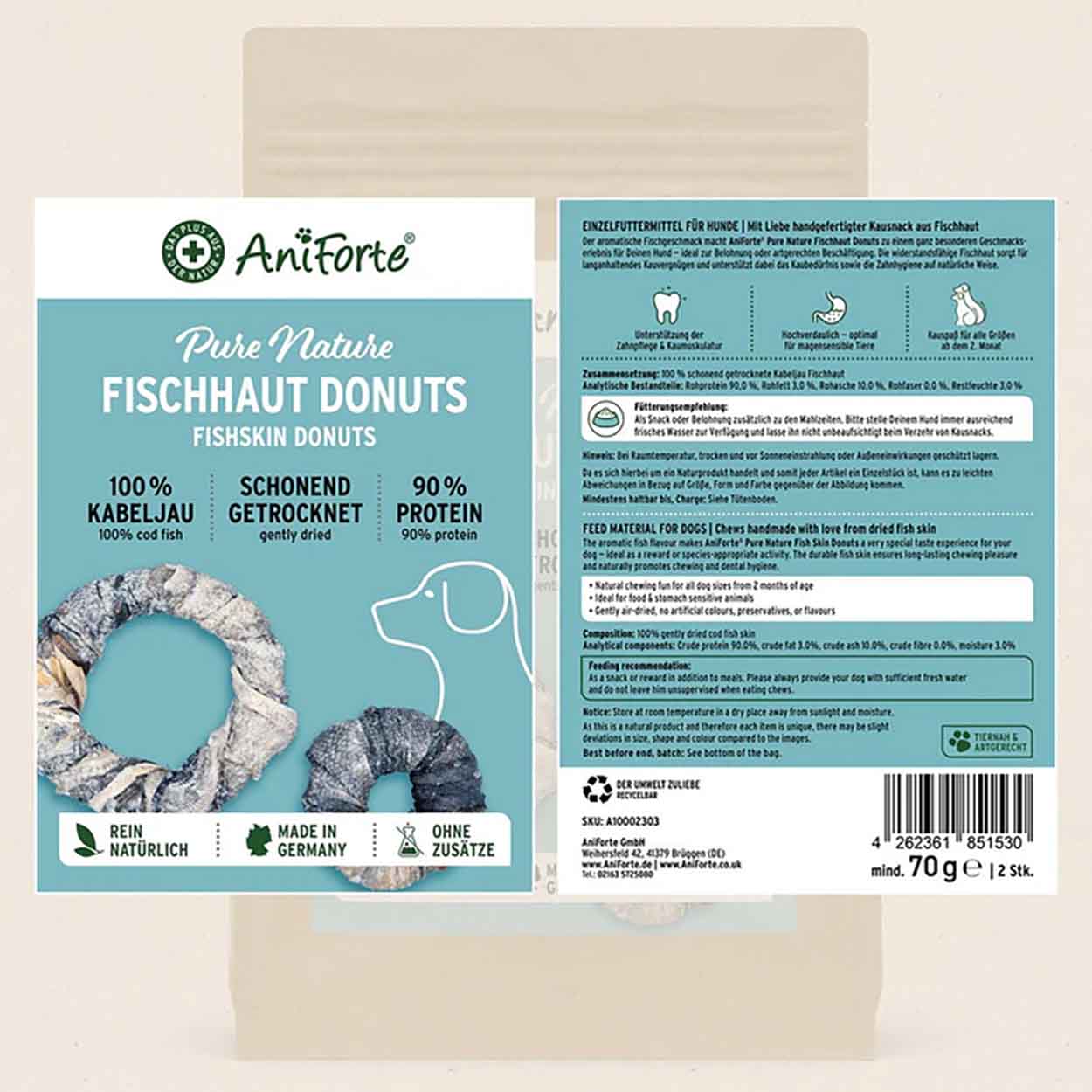 AniForte Fischhaut Donuts 70g