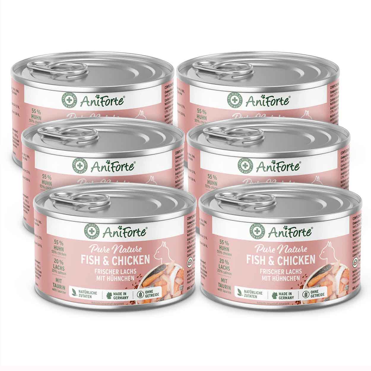 AniForte Pure Nature Fish & Chicken 6x200g