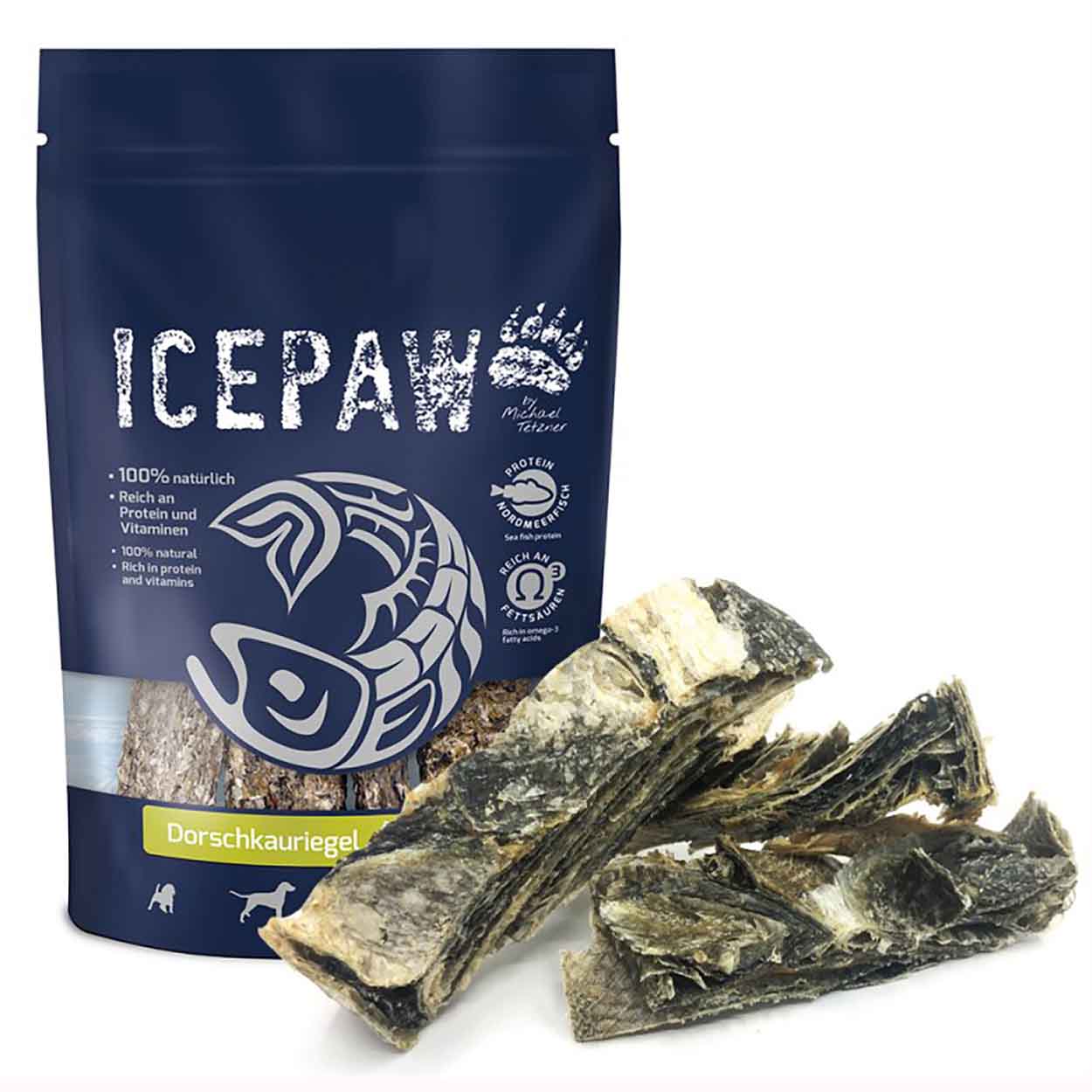 Icepaw Dorschkauriegel 100g