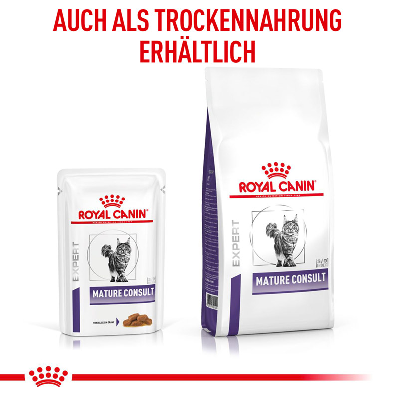 Royal Canin Katze Mature Consult Feine Stückchen in Soße 12x85g