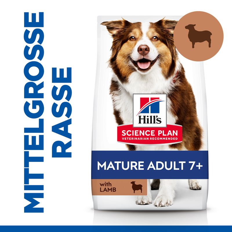 Hills Science Plan Hund Medium Mature Adult 7+ Lamm 14kg