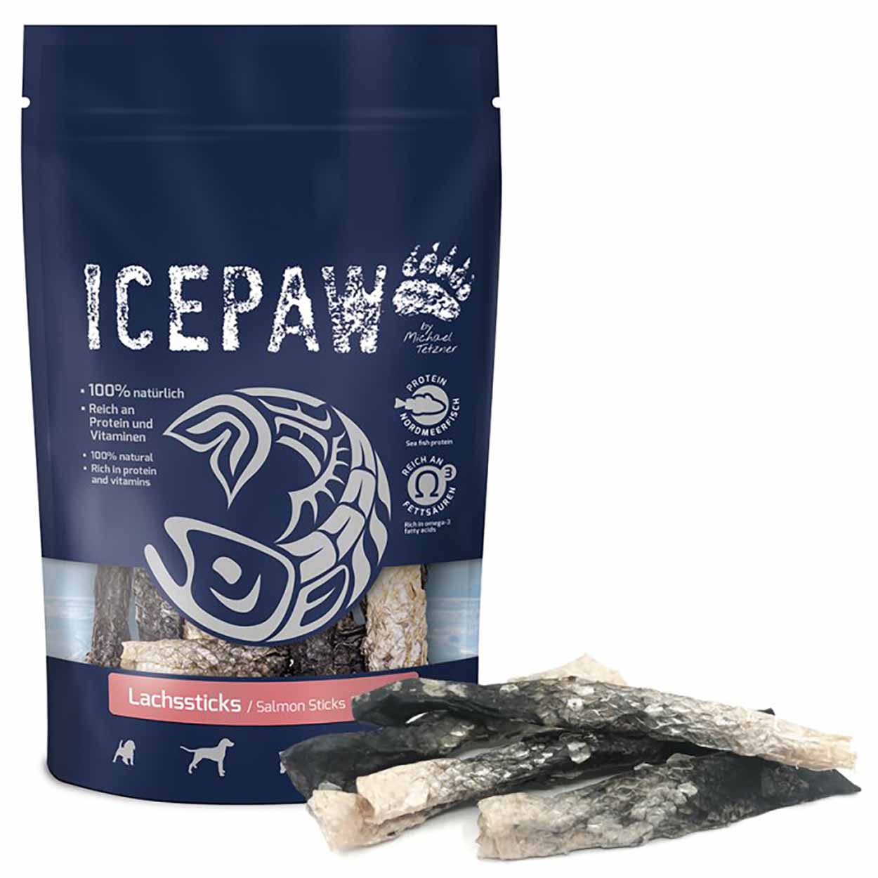 Icepaw Lachssticks 100g