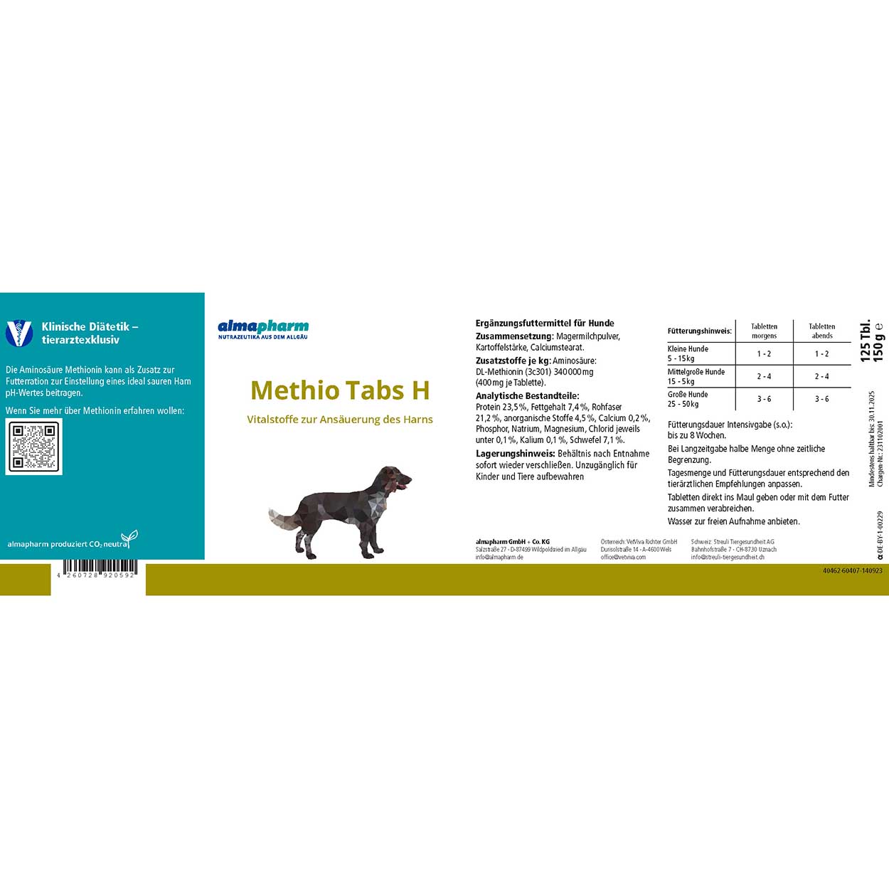 Methio Tabs H 125Tab