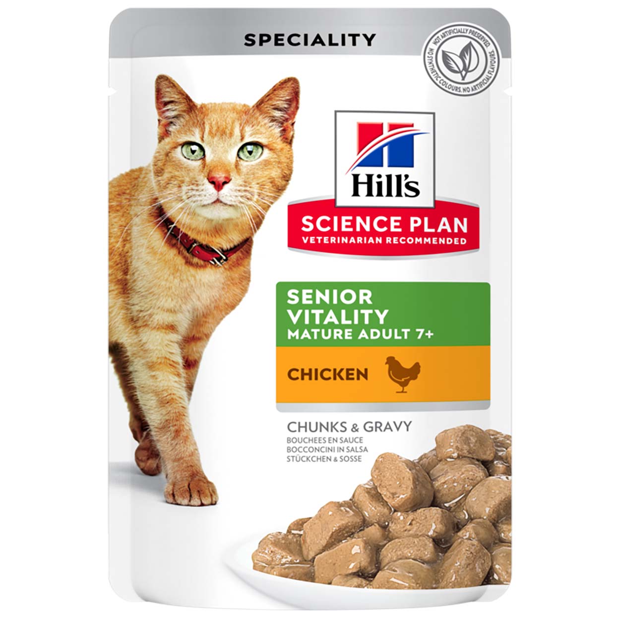 Hills Science Plan Katze Senior Vitality Mature Adult Huhn 12x85g