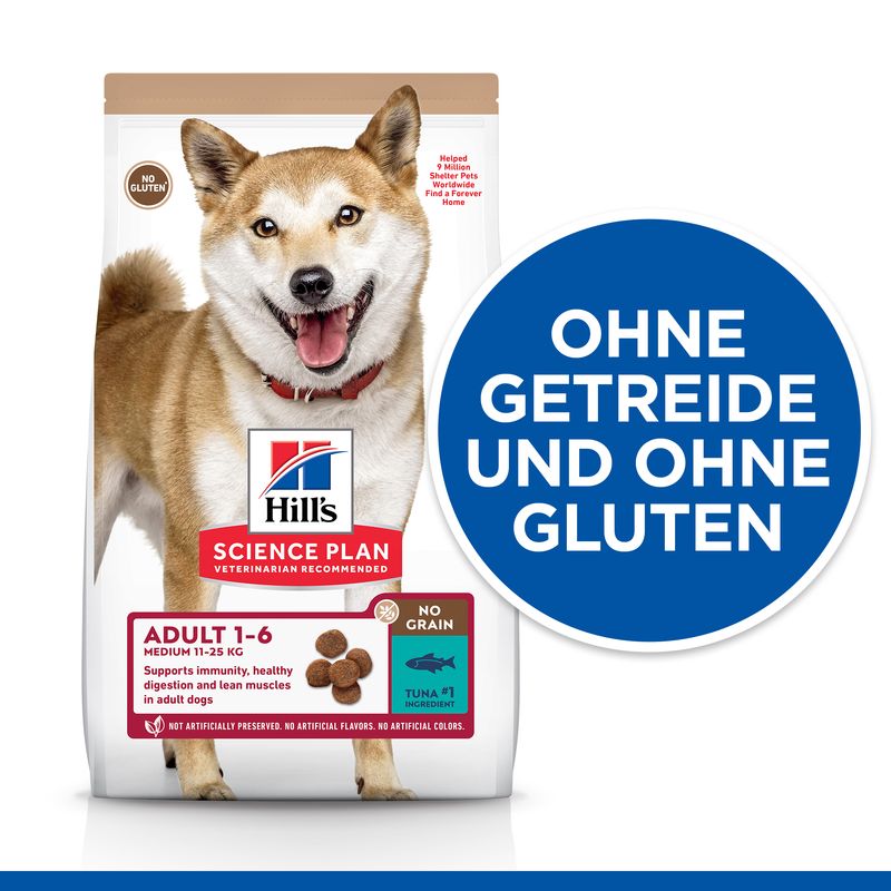 Hills Science Plan Hund no Grain Medium Adult Thunfisch 14kg