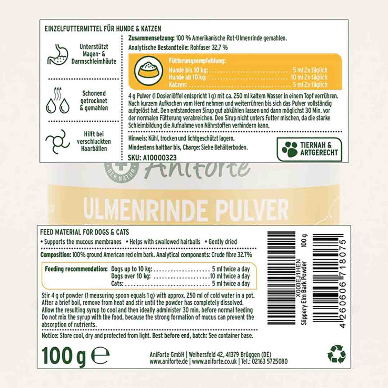 AniForte Ulmenrinde Pulver 100g