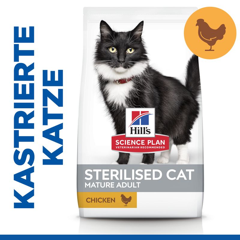 Hills Science Plan Katze Sterilised Cat Mature Adult 7+  Huhn 10kg