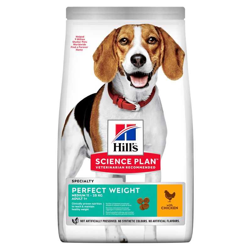 Hills Science Plan Hund Perfect Weight Medium Adult Huhn 12kg