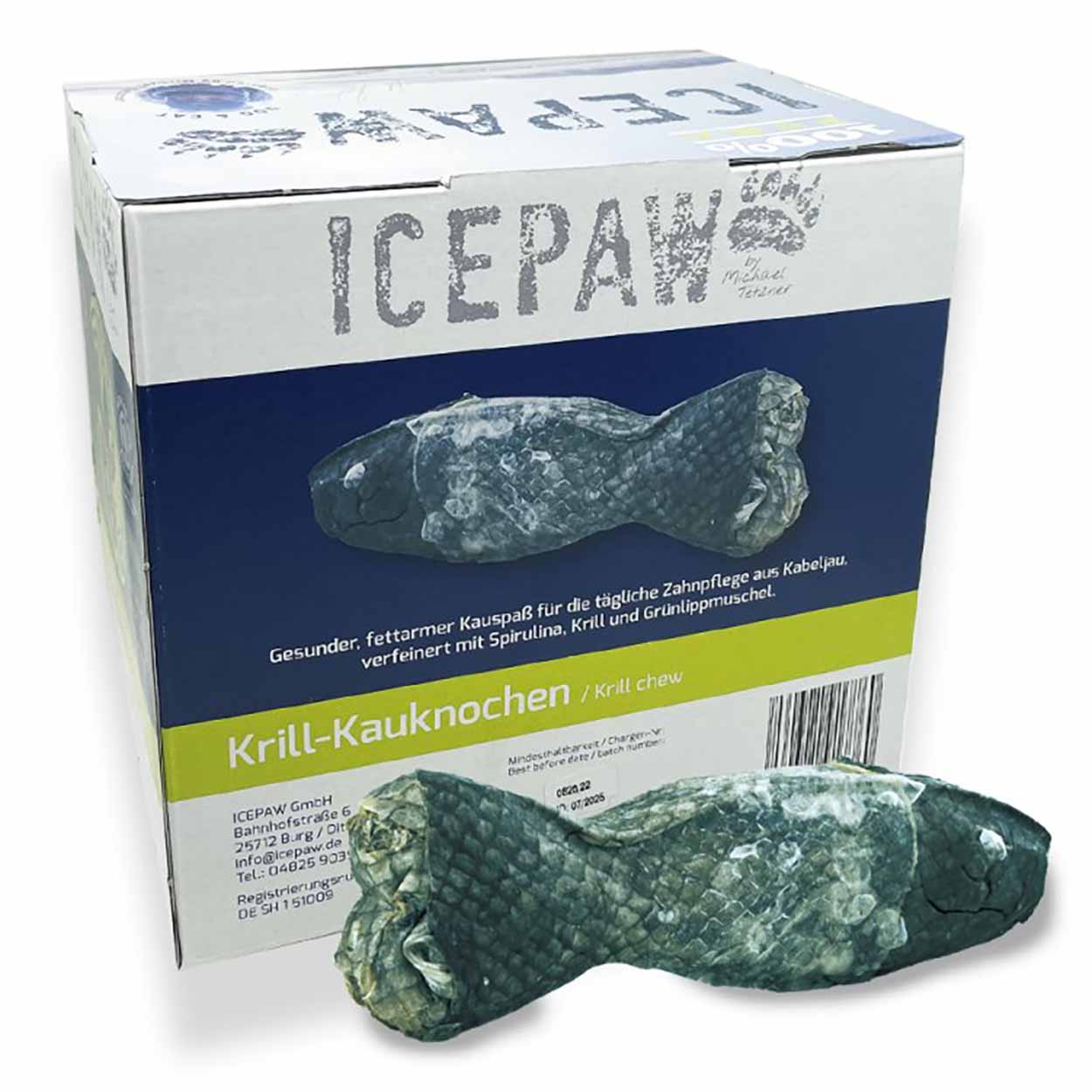 Icepaw Krillkauknochen Box 20Stk