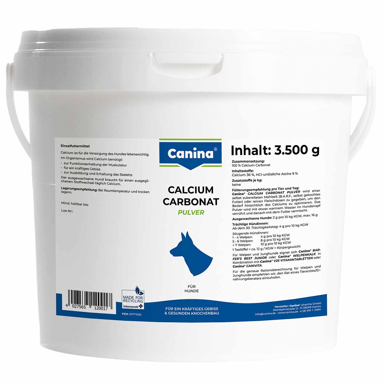 Canina Calcium Carbonat Pulver