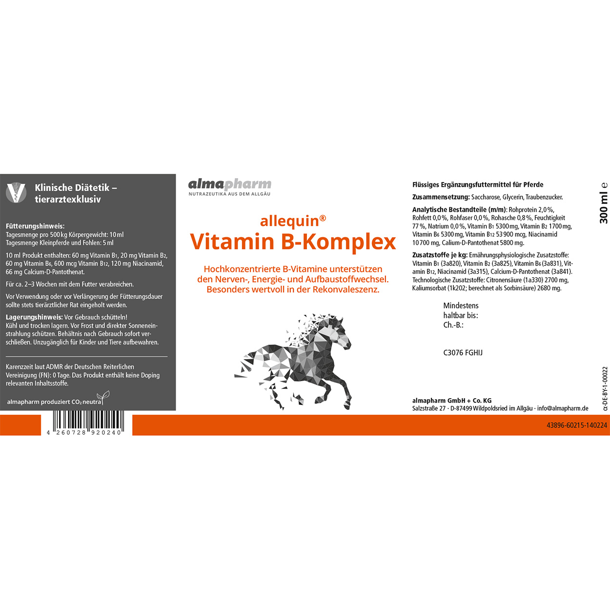 allequin Vitamin B Komplex 300ml