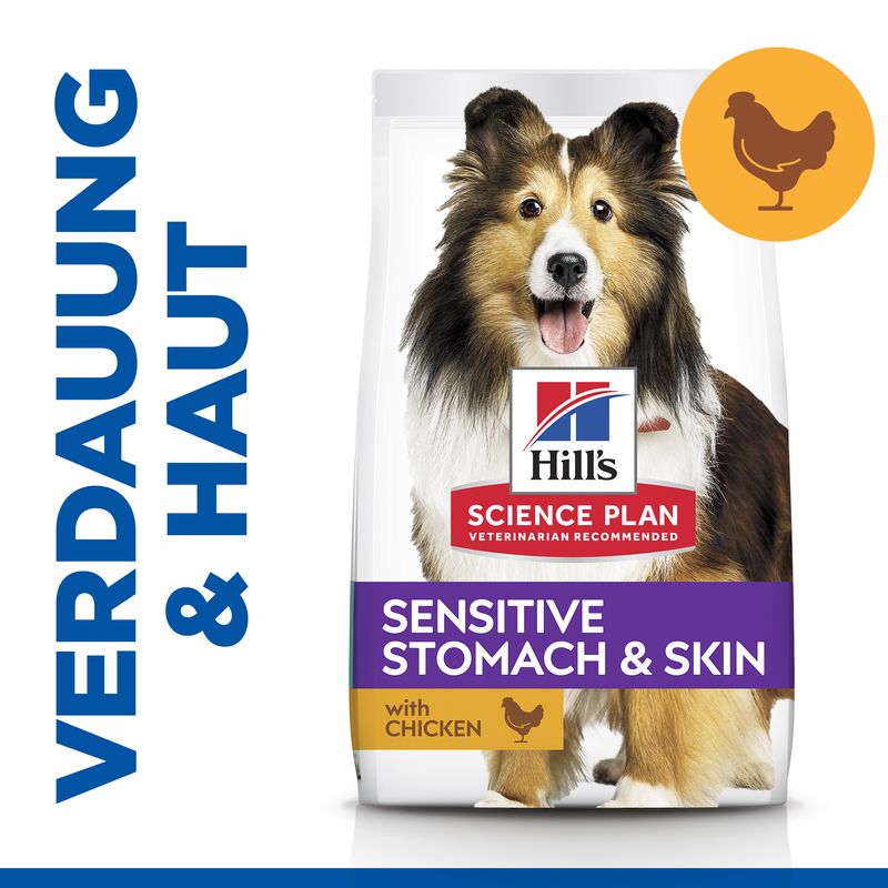 Hills Science Plan Hund Sensitive Stomach Skin Medium Adult Huhn 14kg