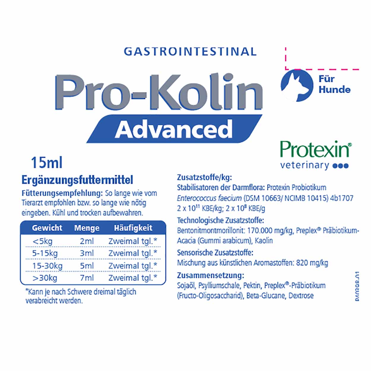 Pro-Kolin Advanced dogs 15ml