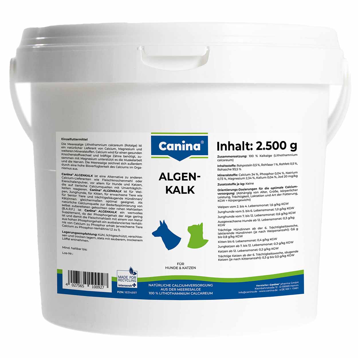 Canina Algenkalk 2500g