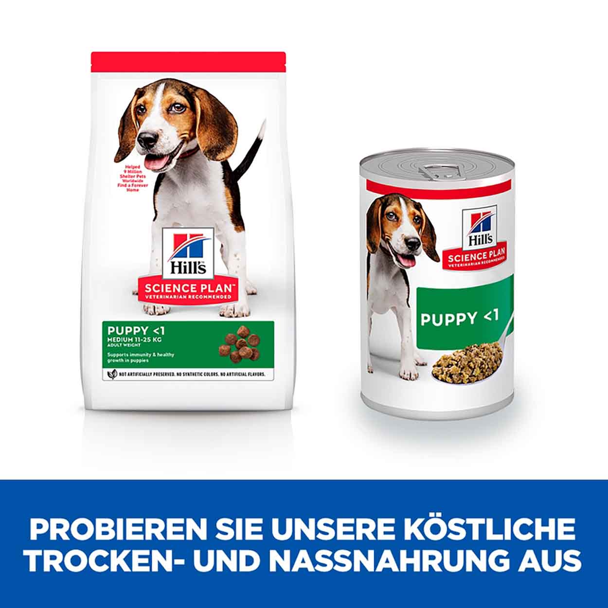 Hills Science Plan Hund Puppy Welpenfutter Rind 12x370g Dose