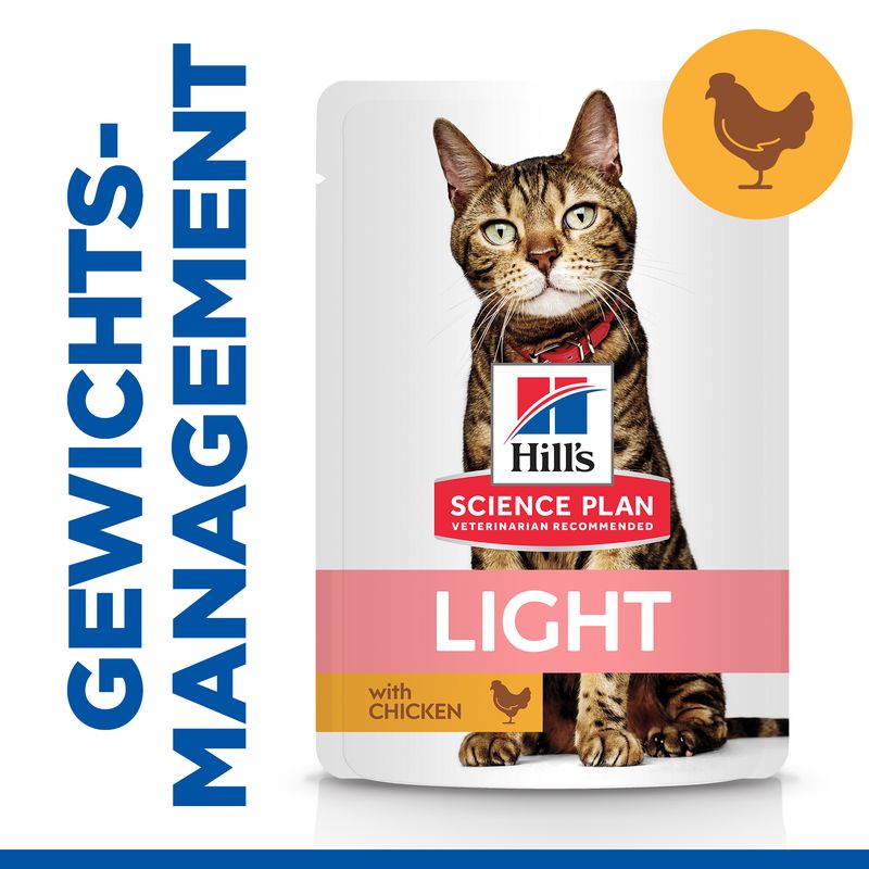 Hills Science Plan Katze Light Adult 12x85g Huhn