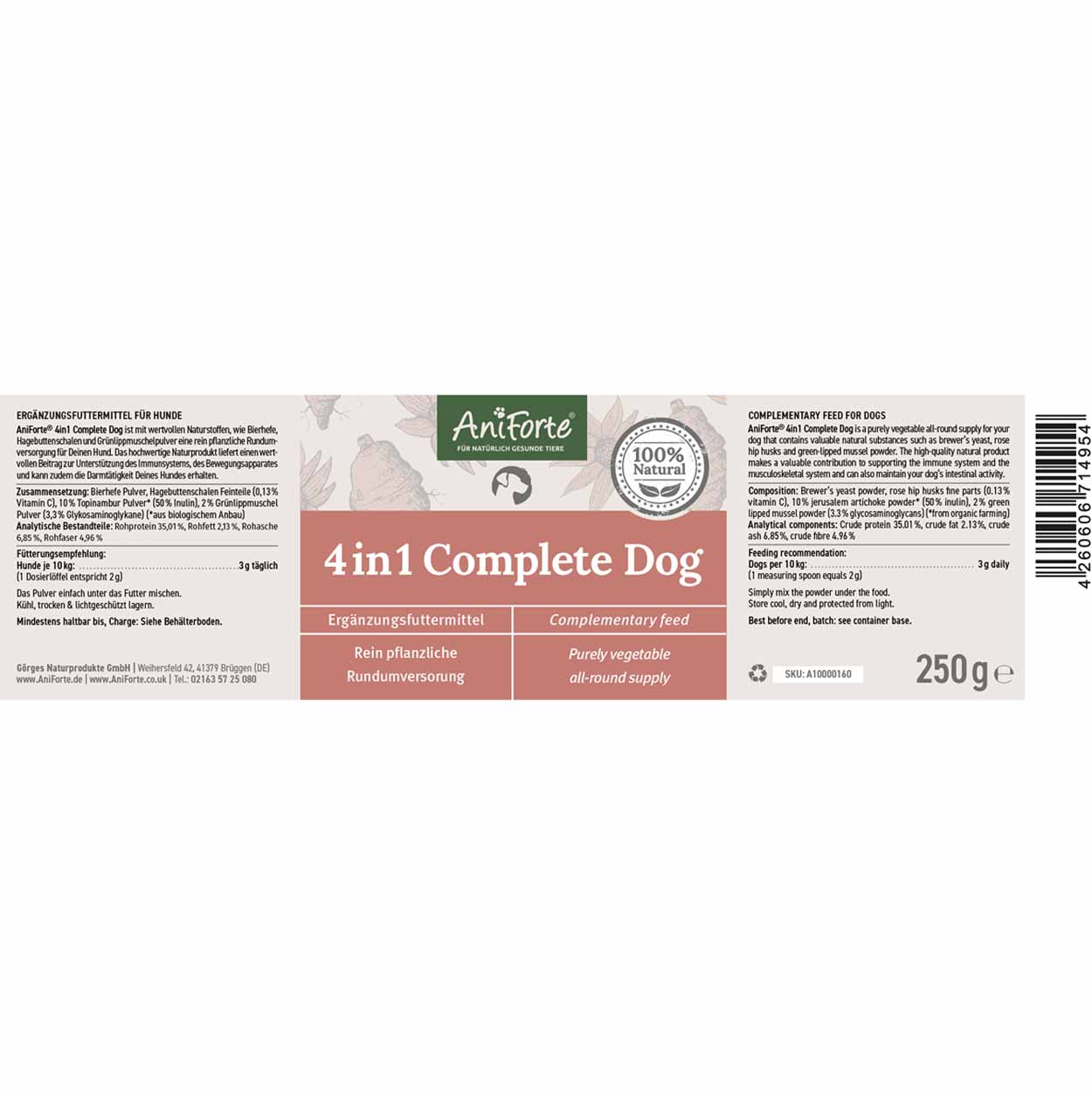 AniForte 4in1 Complete Dog 250g