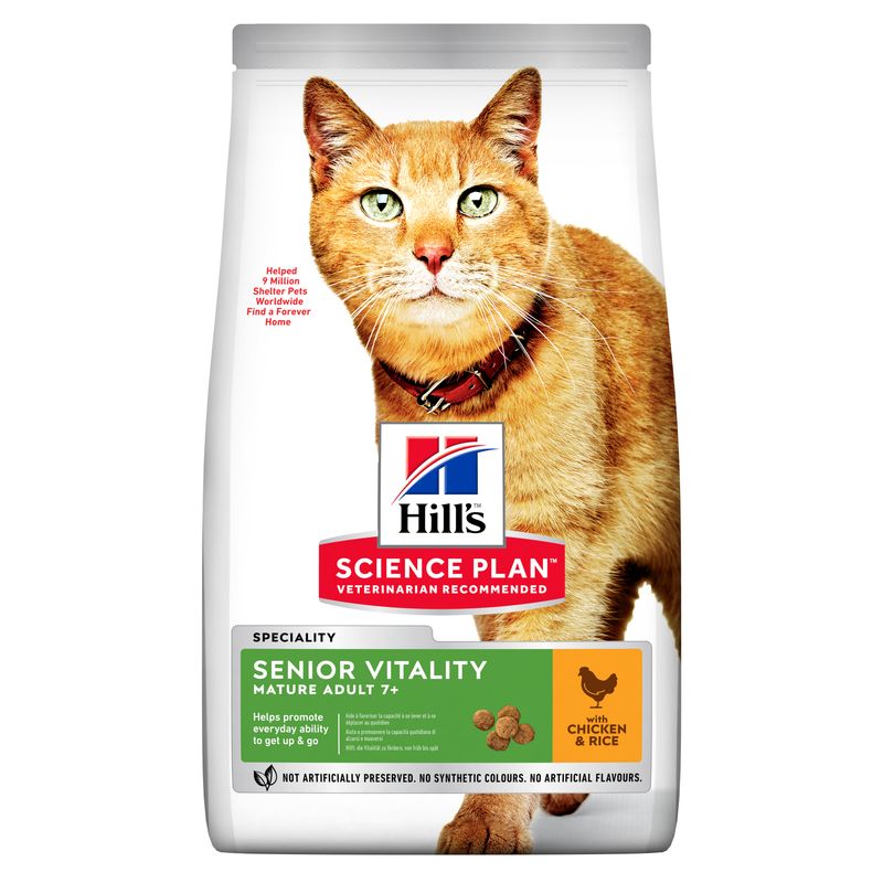 Hills Science Plan Katze Senior Vitality Mature Adult 7+ Huhn 7kg