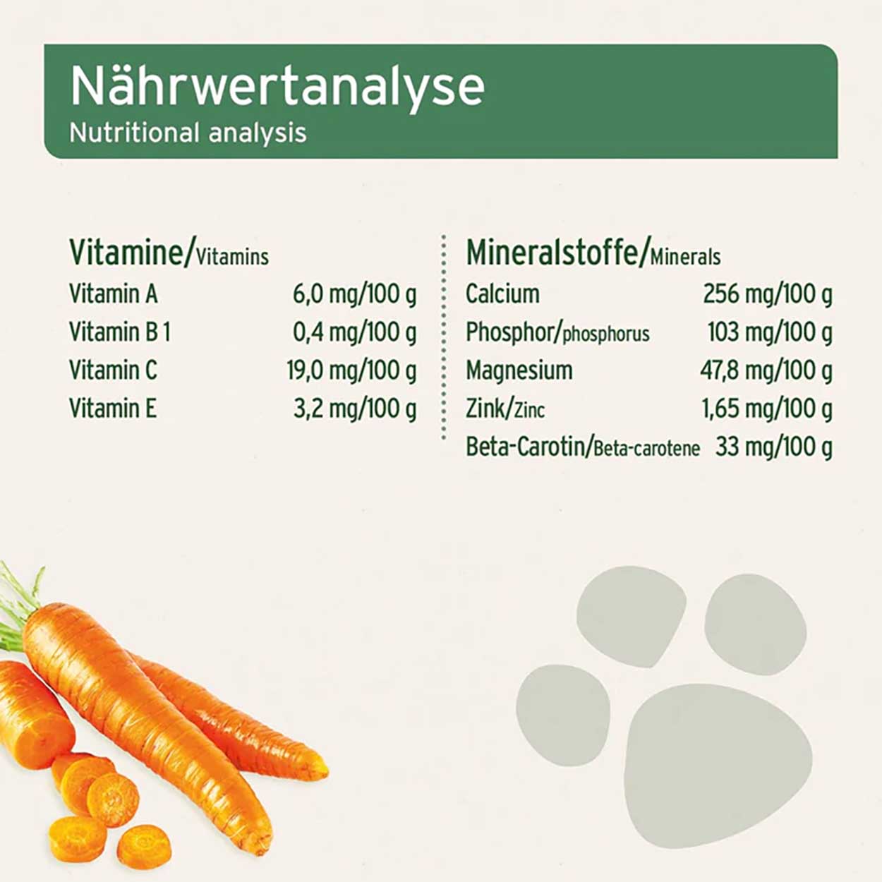 AniForte BARF-Line Karotten-Möhrenflocken 1kg