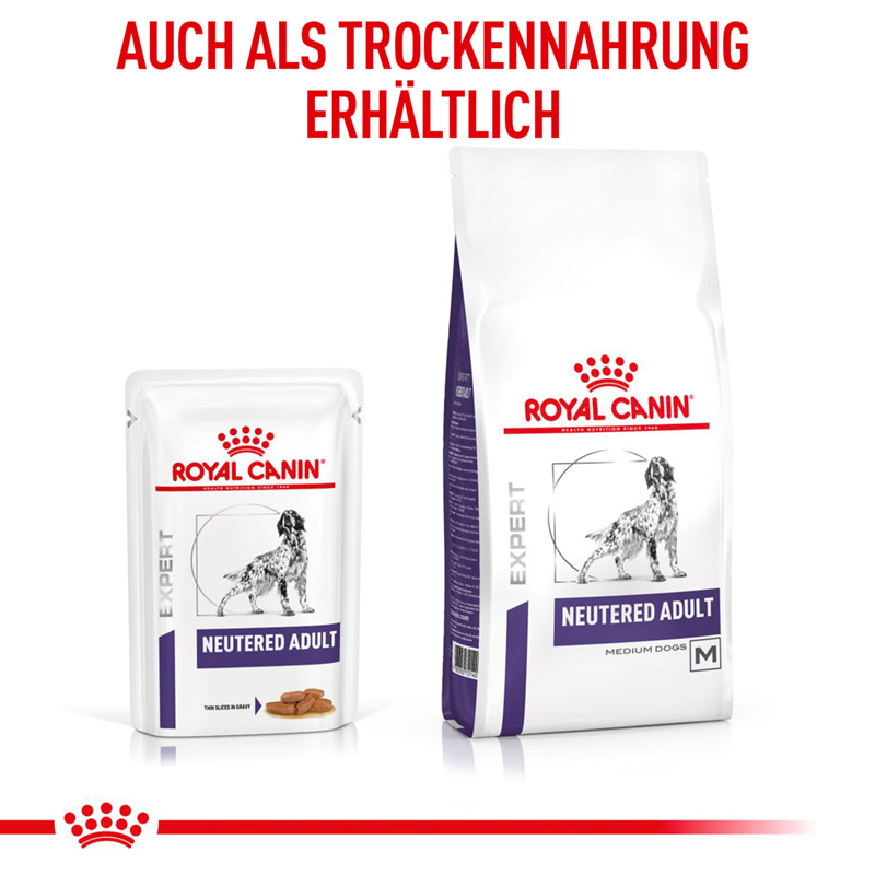 Royal Canin Hund neutered Adult feine Stückchen in Soße 12x100g