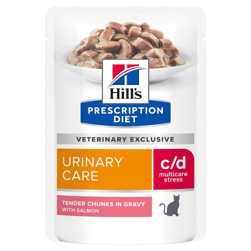 Hills Feline c/d multicare stress Lachs 12x85g