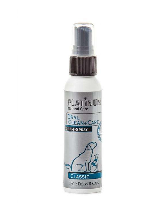 Platinum oral clean+care Classic Gel 120ml Hund Katze Zahnsteinbefall Spray