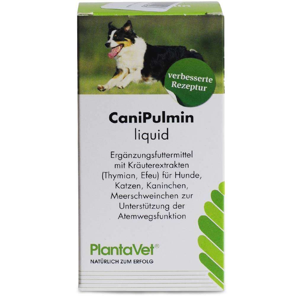 CaniPulmin liquid für die Atmungsfunktion des Hundes und der Katze