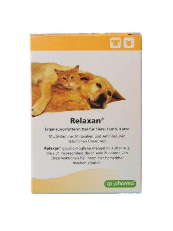 Relaxan, Ergänzungsfuttermittel für Hund und Katze Beruhigungsmittel